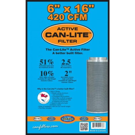 Canfilter can-lite 420 CFM 6"X16" mini