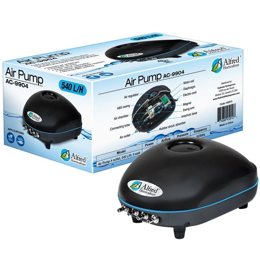 Alfred Air Pump 4 Outlets, 540 L / H, 5W