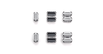 Ferrites à clipser (gris) 8 pack Snap on
